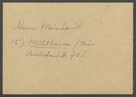 Briefwechsel zwischen Kurt Meinhardt und Georg Kolbe