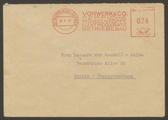 Briefe von Erich Mittelsten Scheid an Georg Kolbe und an Leonore von Keudell