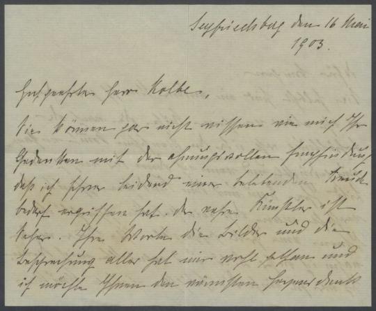 Briefe von Maria zu Oettingen-Wallerstein an Georg Kolbe