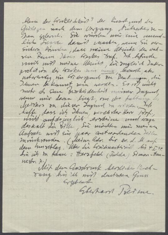 Briefwechsel zwischen Eberhard Preime und Georg Kolbe