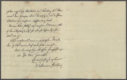 Brief von Theobald von Bethmann Hollweg an Georg Kolbe