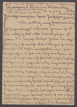 Briefe von Margret Rambacher an Georg Kolbe