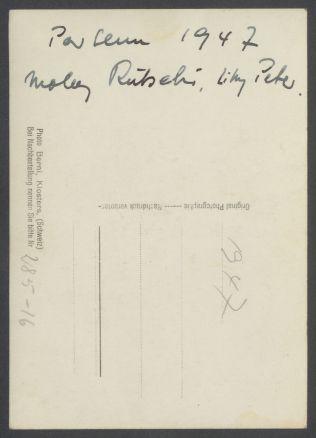 Briefwechsel zwischen Molly Rütschi, Georg Kolbe und Margrit Schwartzkopff
