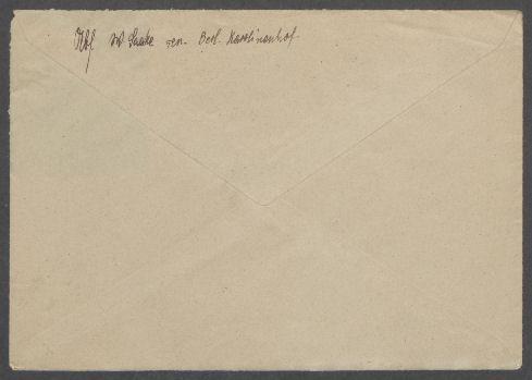 Brief von Wilhelm Saake an Georg Kolbe