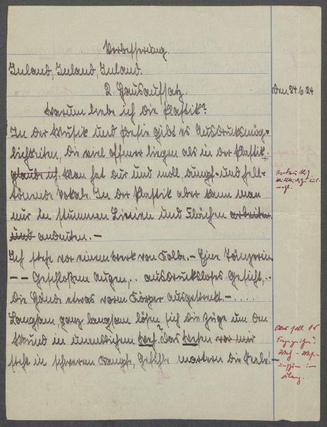Brief von Heide Schröder an Georg Kolbe