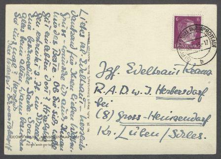 Brief von Margrit Schwartzkopff an Edeltraut Kranz