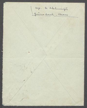 Brief von Albert Schweitzer an Georg Kolbe