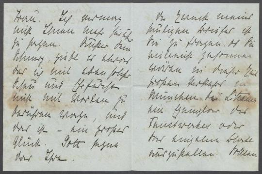 Brief von Marie Zichy an Georg Kolbe