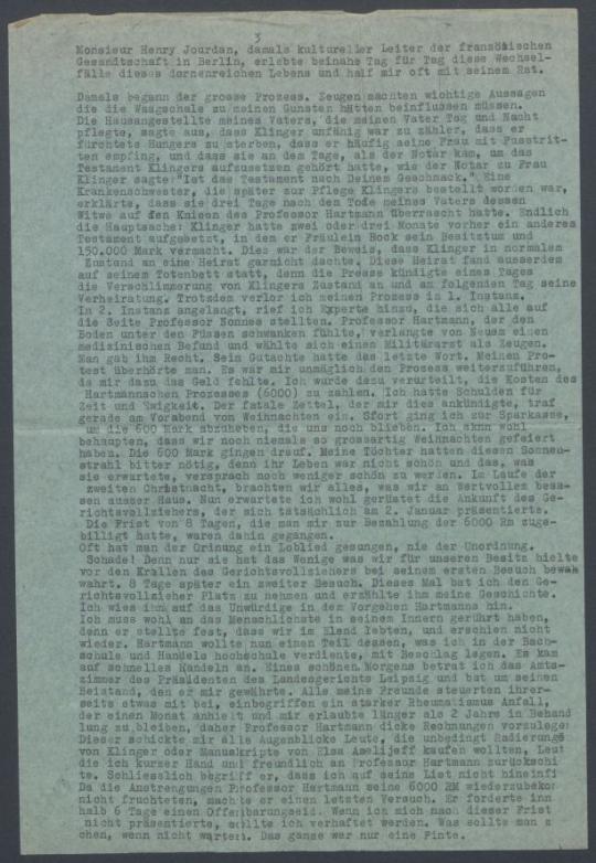 Briefe von Désirée Zimmermann-Klinger an Georg Kolbe