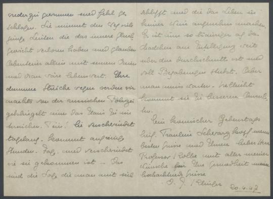 Briefe von Désirée Zimmermann-Klinger an Georg Kolbe