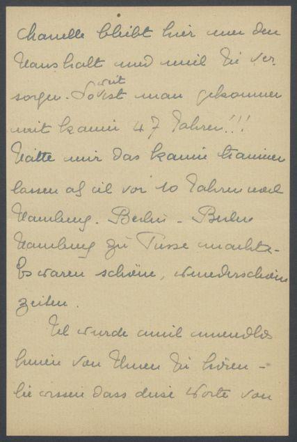 Briefe von Désirée Zimmermann-Klinger an Georg Kolbe
