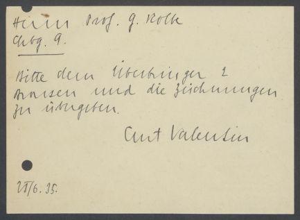 Briefwechsel zwischen Buchhandlung Karl Buchholz und Georg Kolbe