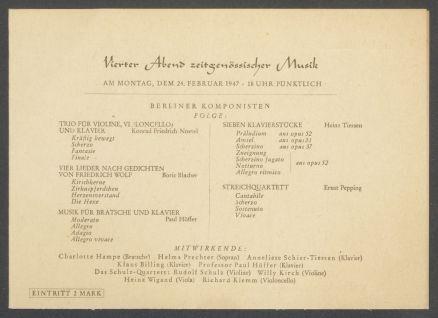 Briefwechsel zwischen Kulturbund zur Demokratischen Erneuerung Deutschlands [Berlin] und Georg Kolbe