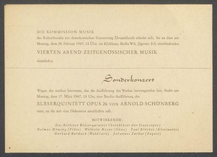 Briefwechsel zwischen Kulturbund zur Demokratischen Erneuerung Deutschlands [Berlin] und Georg Kolbe
