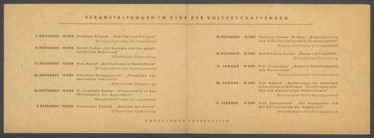Briefwechsel zwischen Kulturbund zur Demokratischen Erneuerung Deutschlands [Berlin] und Georg Kolbe