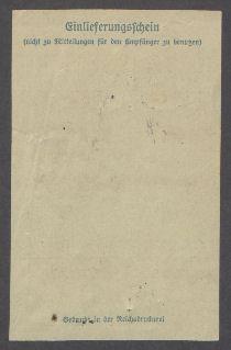 Brief von der Reichskammer der Bildenden Künste an Georg Kolbe