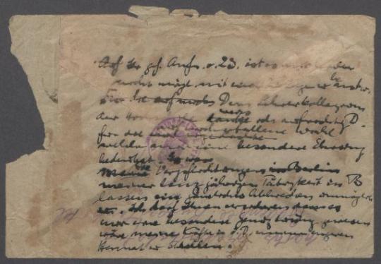 Brief von Alfred von Nostitz-Wallwitz [Ministerium des Inneren, Dresden] an Georg Kolbe