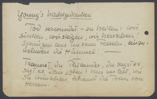 Brief von Georg Kolbe an Ernst Barlach