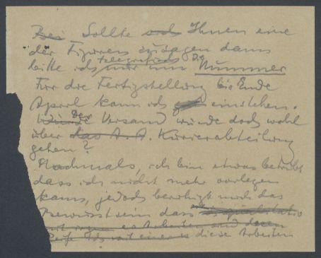 Brief von Georg Kolbe an Herbert von Dirksen
