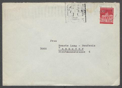 Briefe von Georg Kolbe an Renate Lang