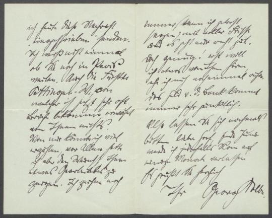 Brief von Georg Kolbe an Hans Albrecht Graf von Harrach