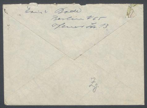 Brief von Erich Bode an Georg Kolbe