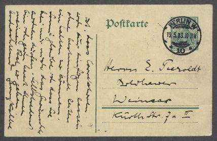 Brief von Georg Kolbe an Ernst Penzoldt