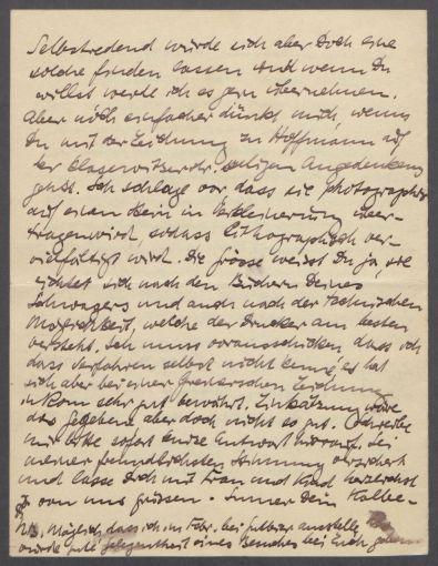 Brief von Georg Kolbe an Hermann Schmitt