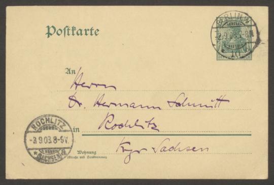 Brief von Georg Kolbe an Hermann Schmitt
