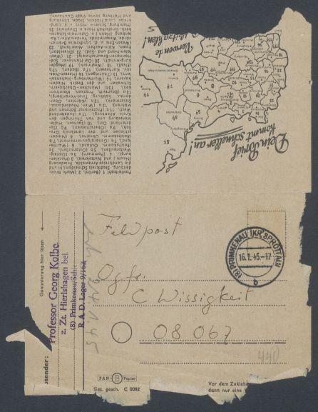 Brief von Georg Kolbe an Conrad Wissigkeit