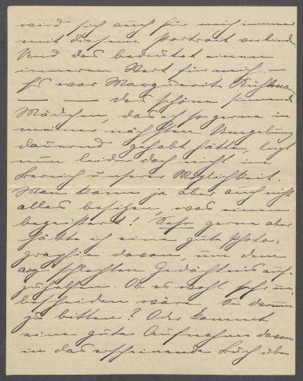 Brief von Lotte Mathilde von Böttinger an Georg Kolbe