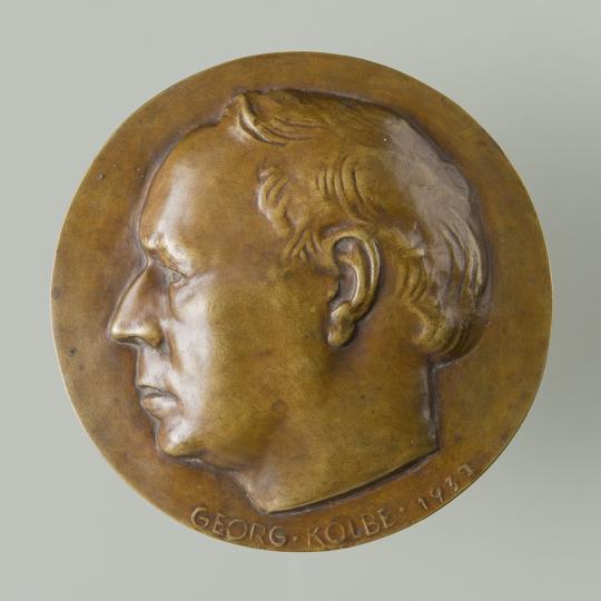 Medaille zum 60. Geburtstag von Georg Kolbe