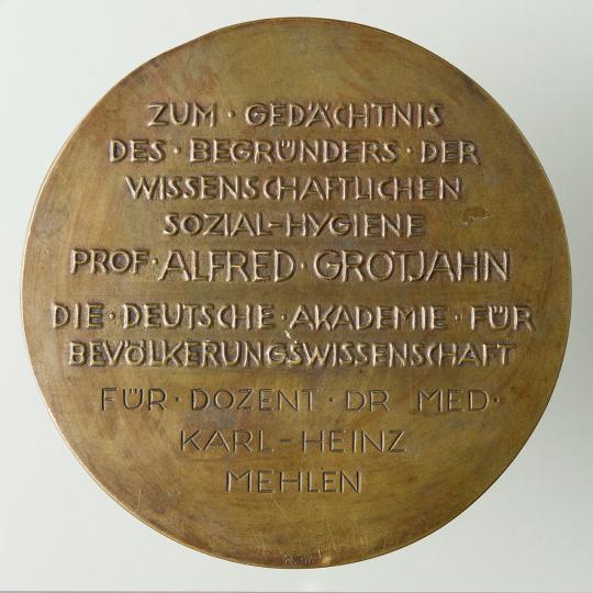 Medaille Alfred Grotjahn