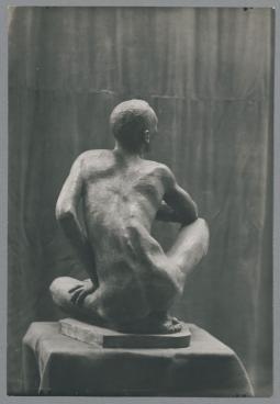 Hockender Somali, 1915/26, Bronze