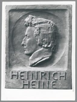 Relief Heinrich Heine, 1913/46, Gips