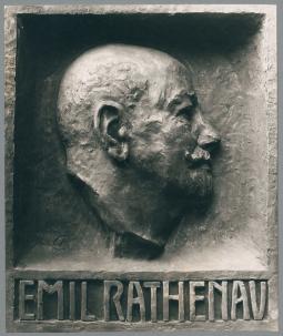 Porträtrelief Emil Rathenau, 1928/29, Bronze