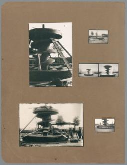 Rathenau-Brunnen, Blatt mit 6 Einzelfotografien, 1928/30, Bronze