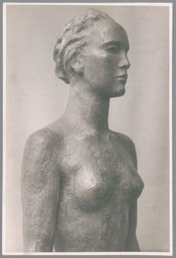 Stehende Frau, Detail, 1930, Bronze