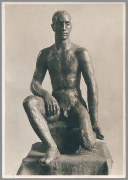 Sitzender Mann, 1931/32, Bronze