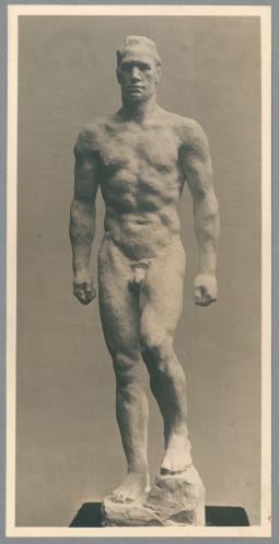 Modell zu einer Kämpferstatue, 1933, Gips