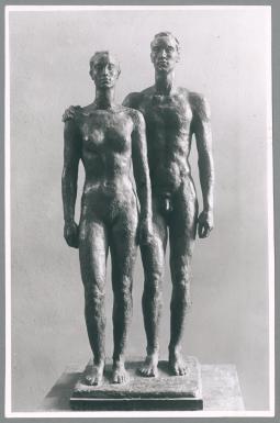 Entwurf Menschenpaar, 1936, Bronze