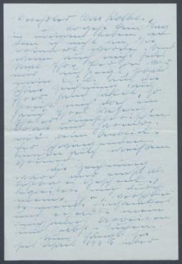Brief von Annie Hensler-Möring an Georg Kolbe