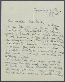 Brief von Ilse von Kanitz an Georg Kolbe