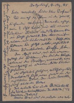Brief von Nicola Moufang an Georg Kolbe