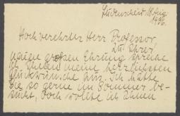 Brief von Maritta Loos-Neuerbourg an Georg Kolbe