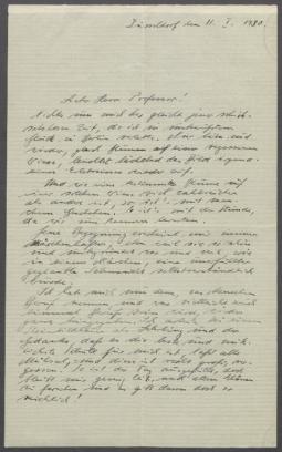 Brief von Ivo Beucker an Georg Kolbe
