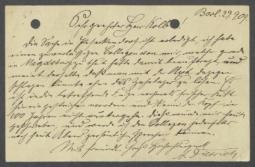 Brief von Alfred Dietrich an Georg Kolbe