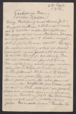 Brief von Richard Scheibe an Georg Kolbe und Benjamine Kolbe