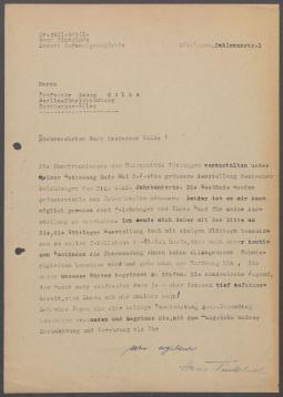 Briefwechsel zwischen Hans Tintelnot und Georg Kolbe