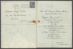 Brief von Edward Prioleau Warren an Georg Kolbe